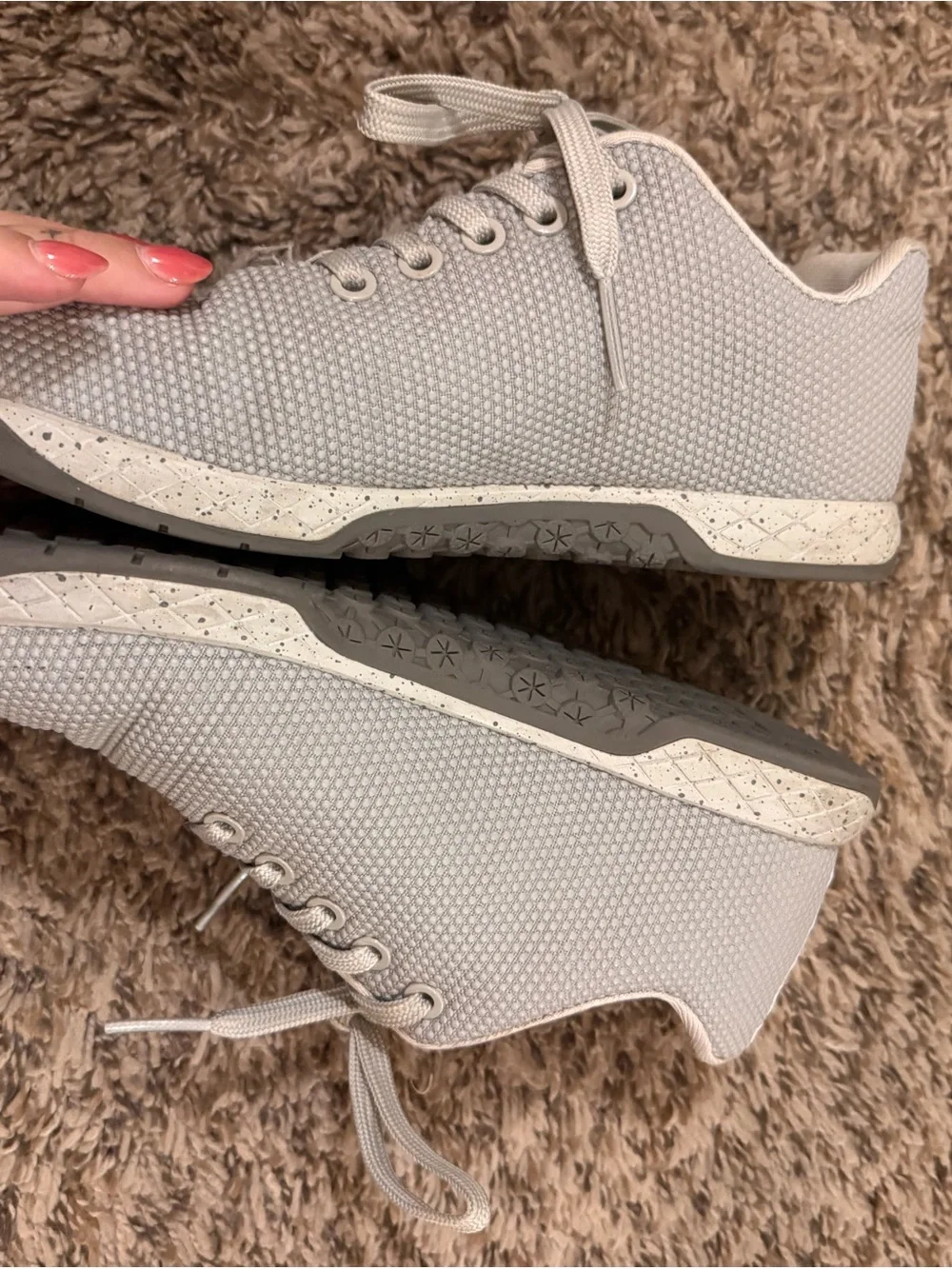 NOBULL Light Beige Knit Training Sneakers